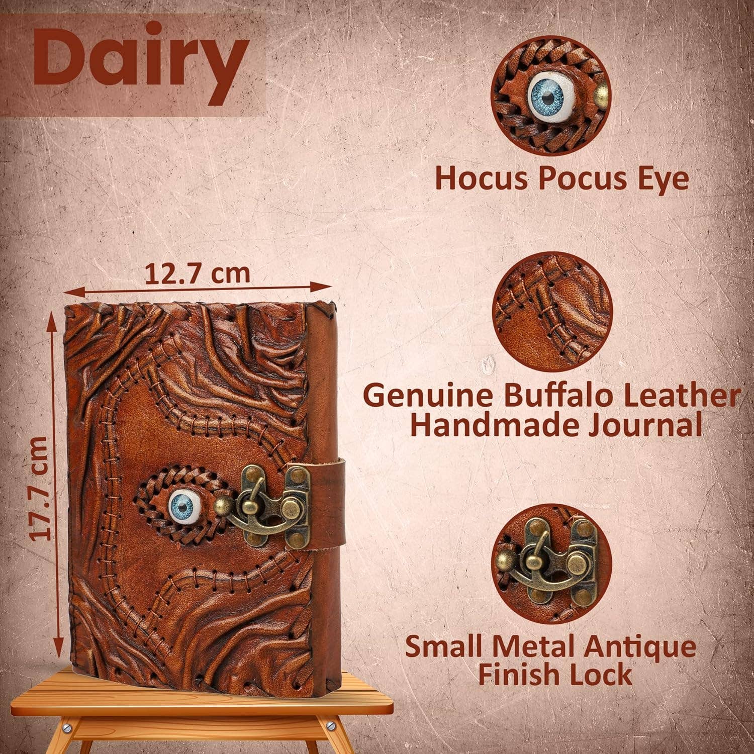 Hocus Pocus Leather Journal Book Of Shadow Spellbook