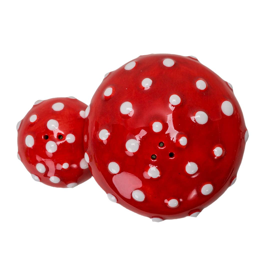Toadstool Mushroom Salt and Pepper Shaker Set