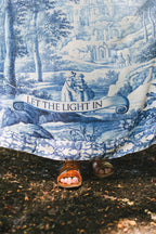 Let The Light In Bohéme Long Maxi Slip Dress w Delft Print
