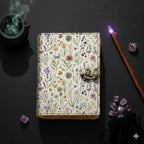 Flower leather journal Valetine gifts Spring journal