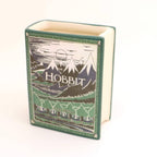 The Hobbit, book shaped pencil holder, decoupaged, vase