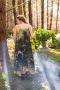 Bella Notte Bohéme Long Maxi Slip Dress w/ Moon & Rabbit