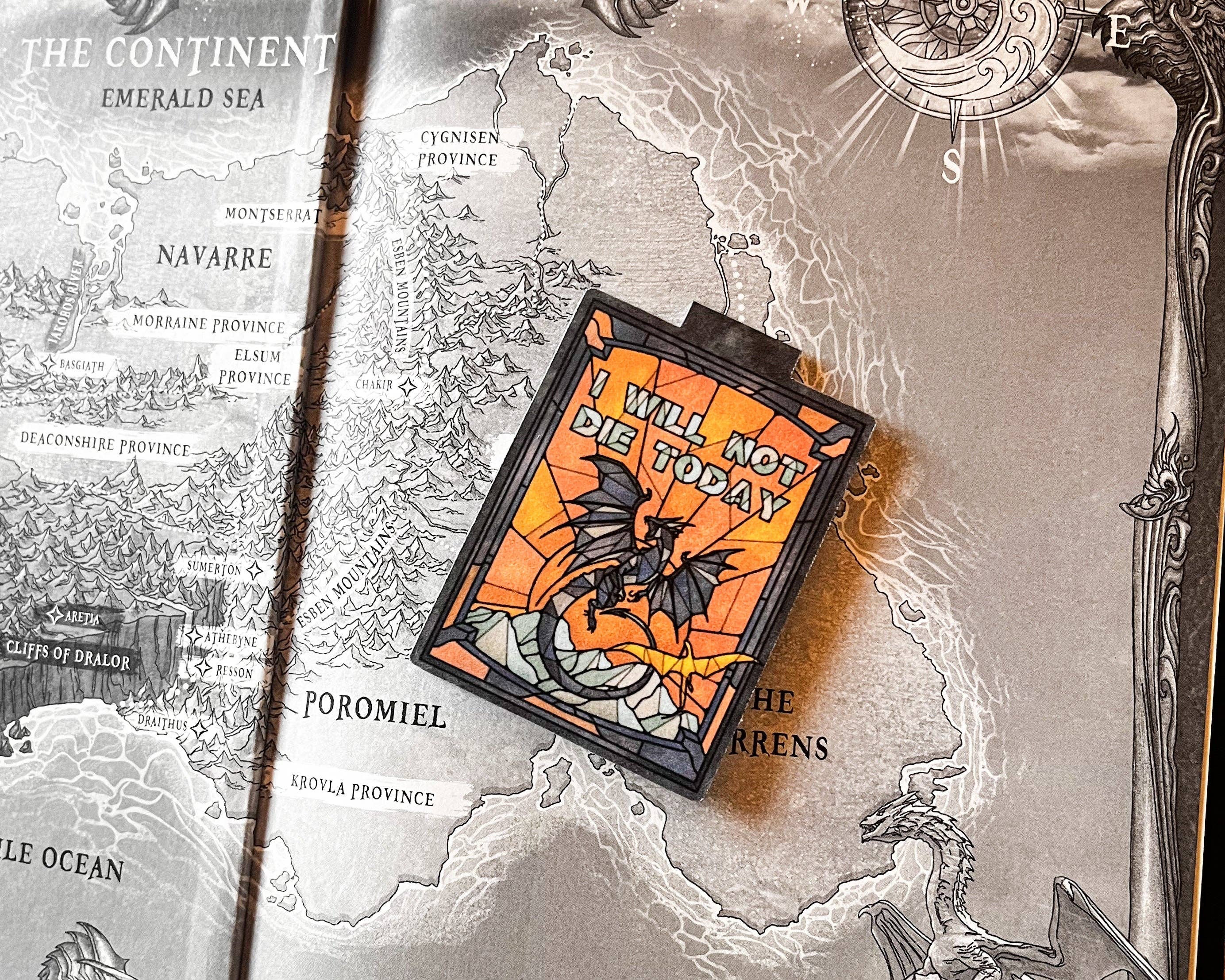 Magnetic Bookmark - Fourth Wing - I Will Not Die Today