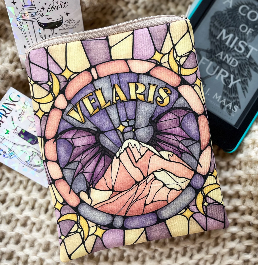 ACOTAR Velaris Padded Kindle Sleeve w Zipper Book Lover Gift