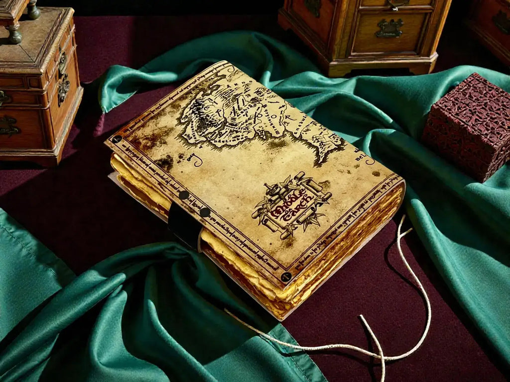 Lord of the Rings Map Leather Journal | Handmade Vintage
