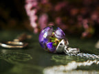 Scottish Highland Heather Necklace In Sterling Silver