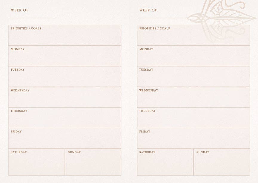 The Lord of the Rings: Red Book of Westmarch Traveler's Notebook Set