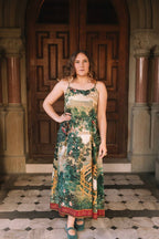 Wildheart Bohéme Long Maxi Slip Dress w/ Unicorn & Castle