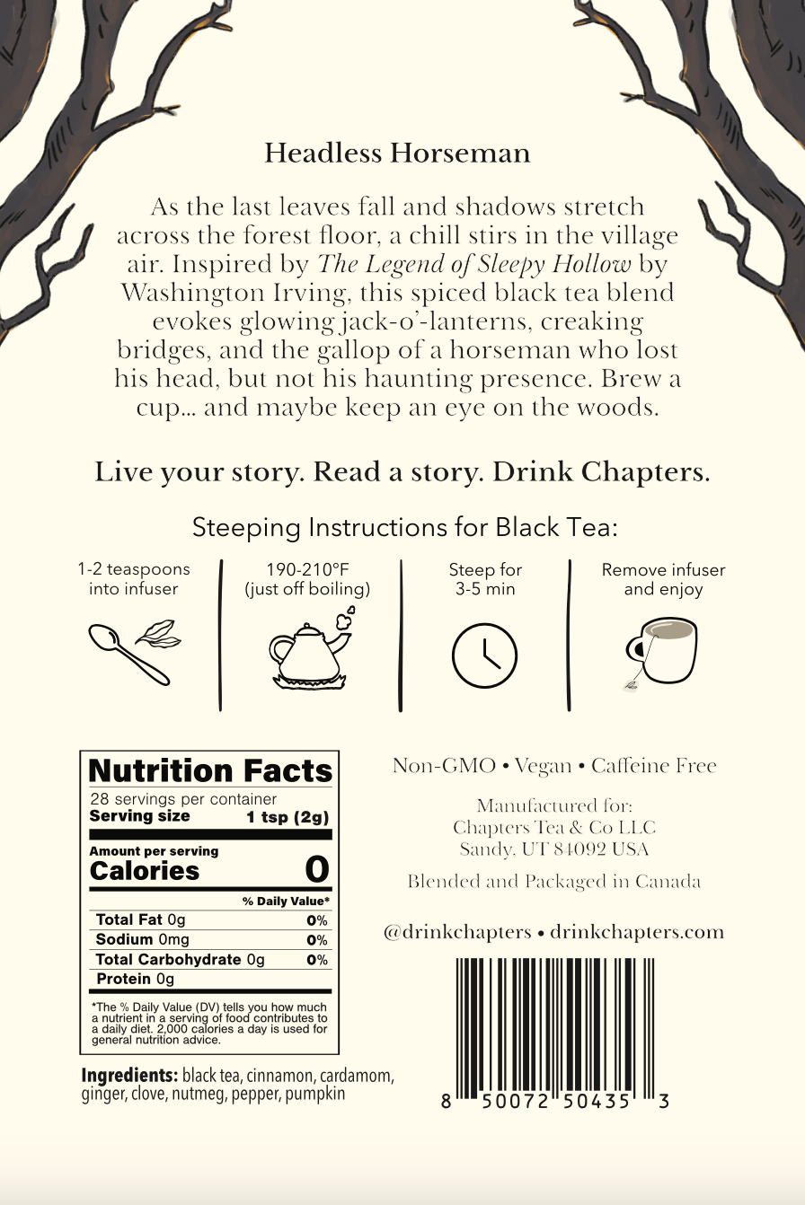 Headless Horseman (Rich Pumpkin Spice Black Tea) 2oz