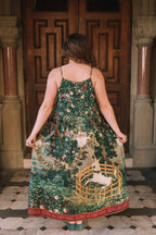 Wildheart Bohéme Long Maxi Slip Dress w/ Unicorn & Castle