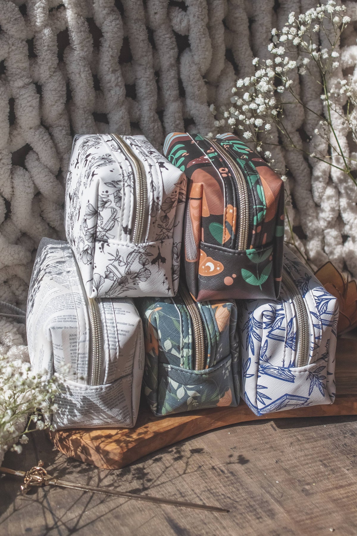 Fourth Wing Tairn & Andarna | Cosmetic / Pencil Zip Bag