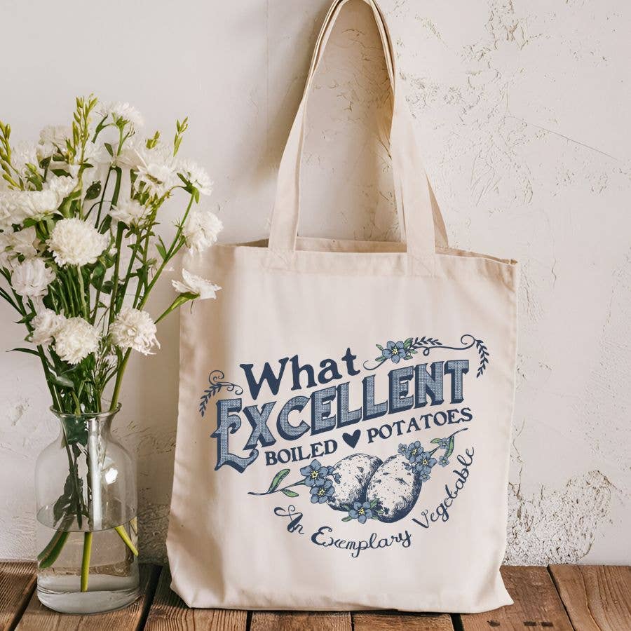 What Excellent Potatoes Pride & Prejudice Canvas Tote Bag