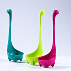 Creative Dinosaur Shape Silicone Long Handle Soup Spoon