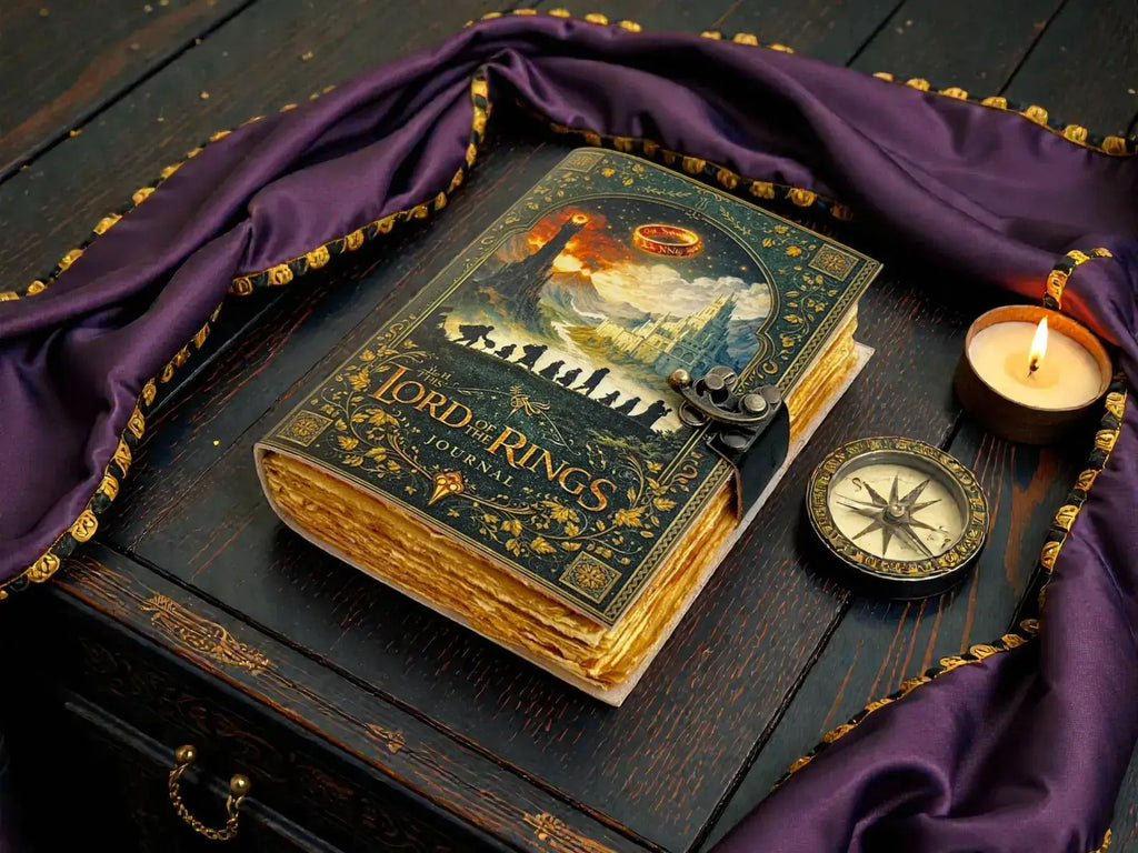 Doors of Durin Leather Notebook: Tolkien Lord of the Rings