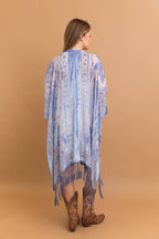 Bestselling Velvet Mesh Tapestry Tassel Kimono 💎