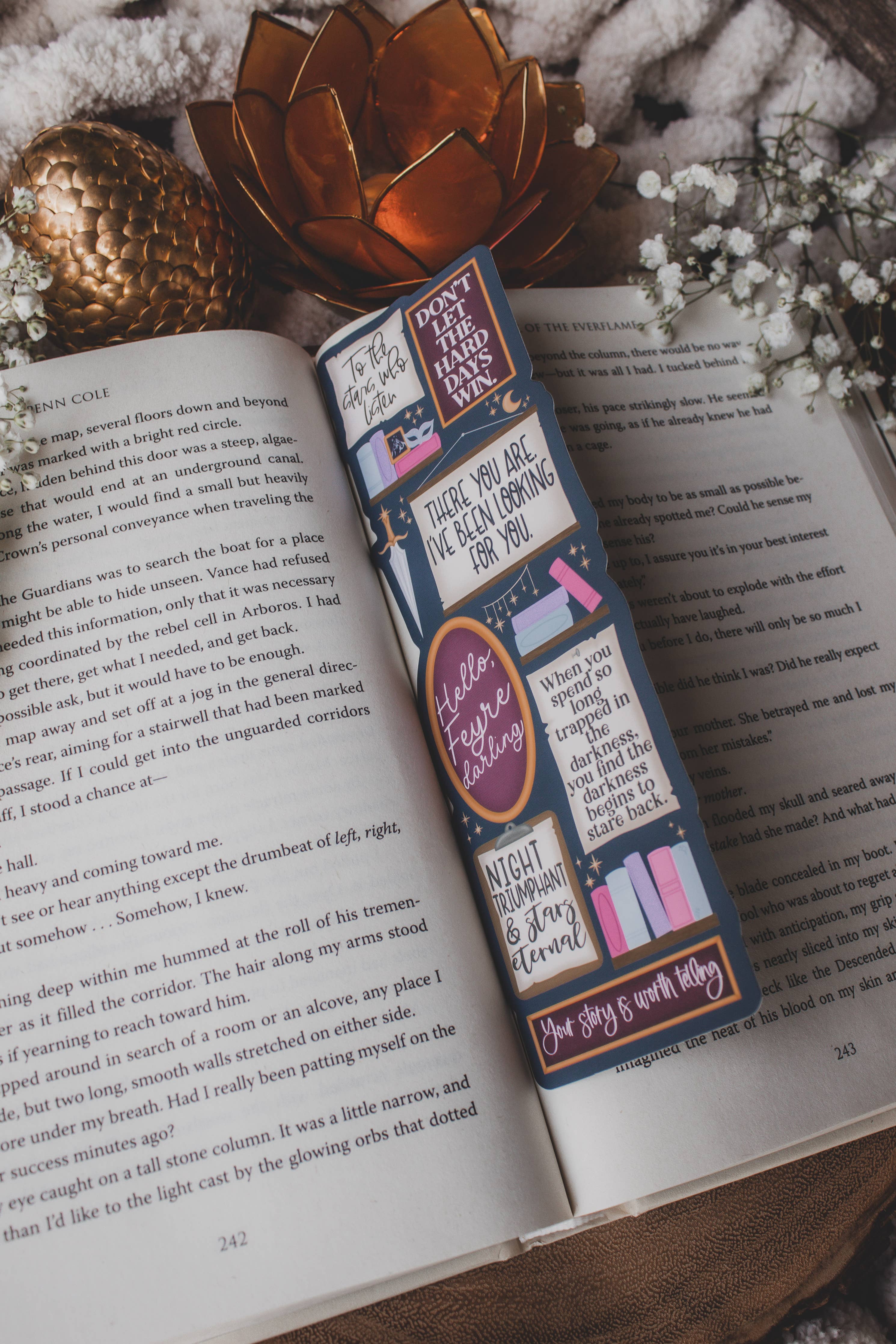 ACOTAR Quote Wall Die-Cut Bookmark