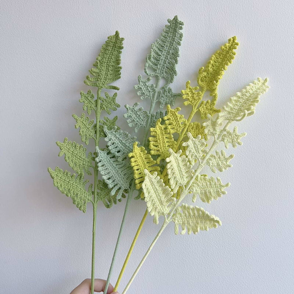 Crochet Fern Leaves, Handmade Gifts,homedecor,holiday decor