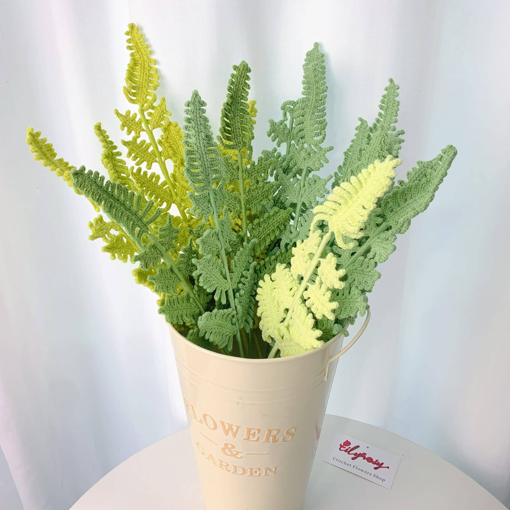 Crochet Fern Leaves, Handmade Gifts,homedecor,holiday decor