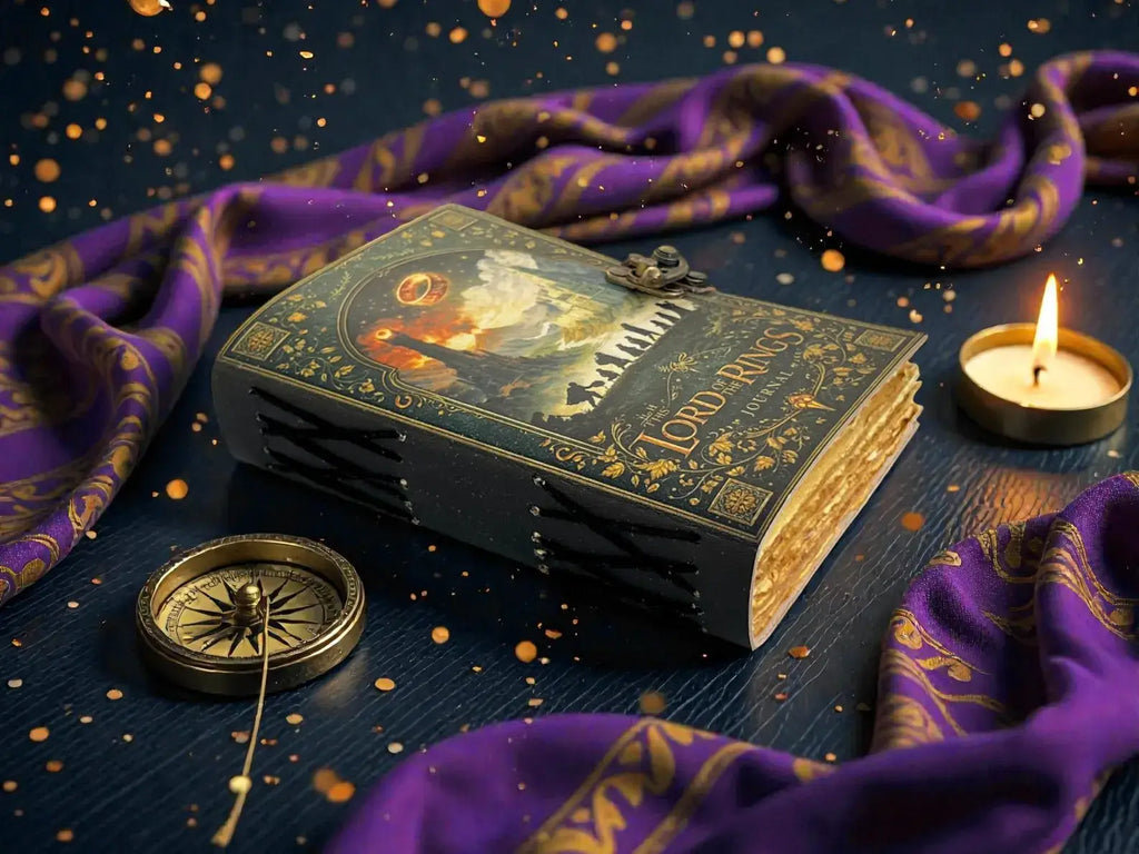 Doors of Durin Leather Notebook: Tolkien Lord of the Rings