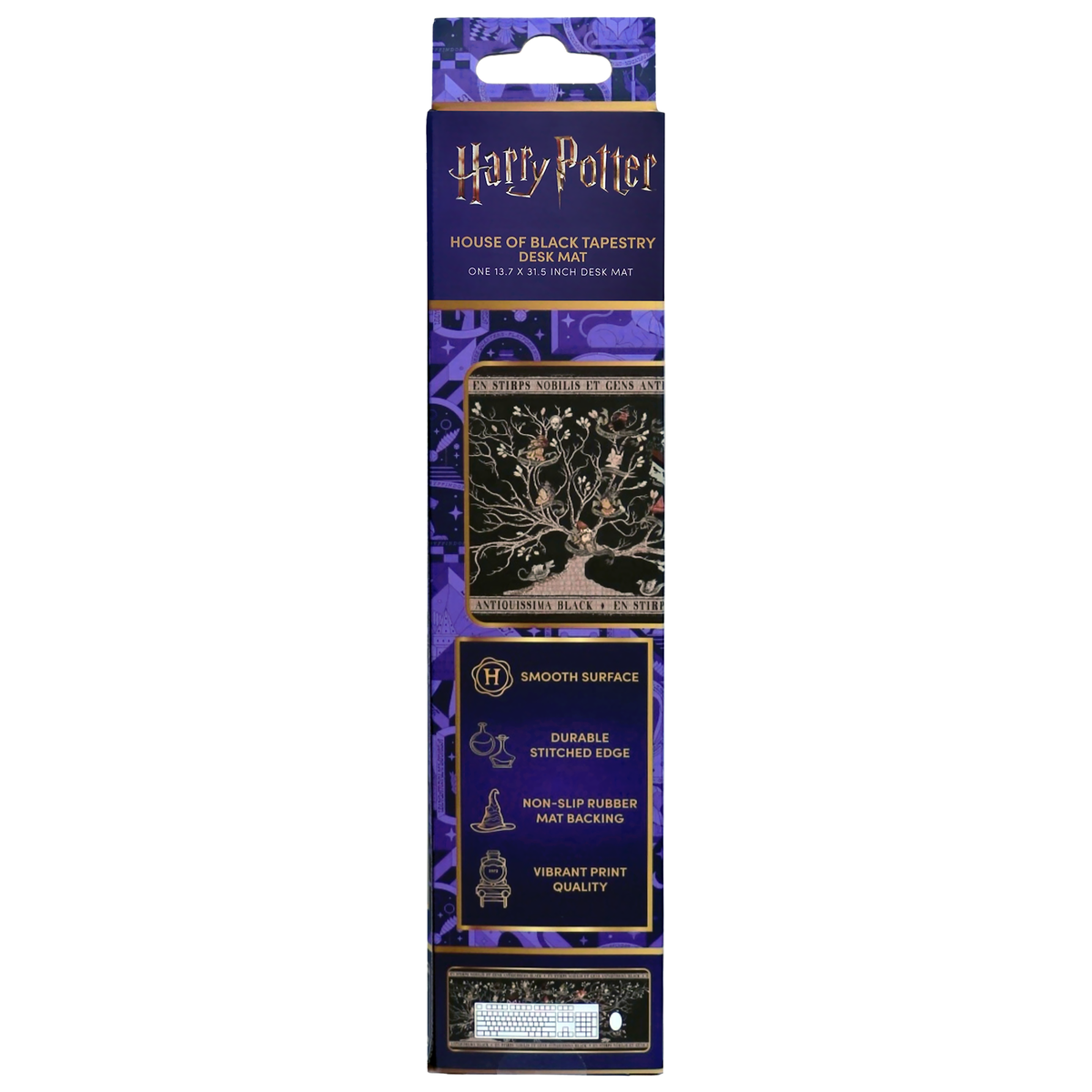 Harry Potter House of Black Desk Mat (13.7'' x 31.5'')