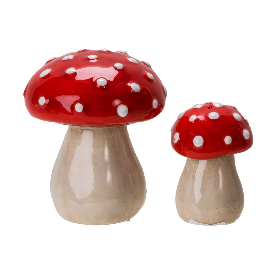 Toadstool Mushroom Salt and Pepper Shaker Set