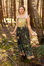 Bella Notte Bohéme Long Maxi Slip Dress w/ Moon & Rabbit