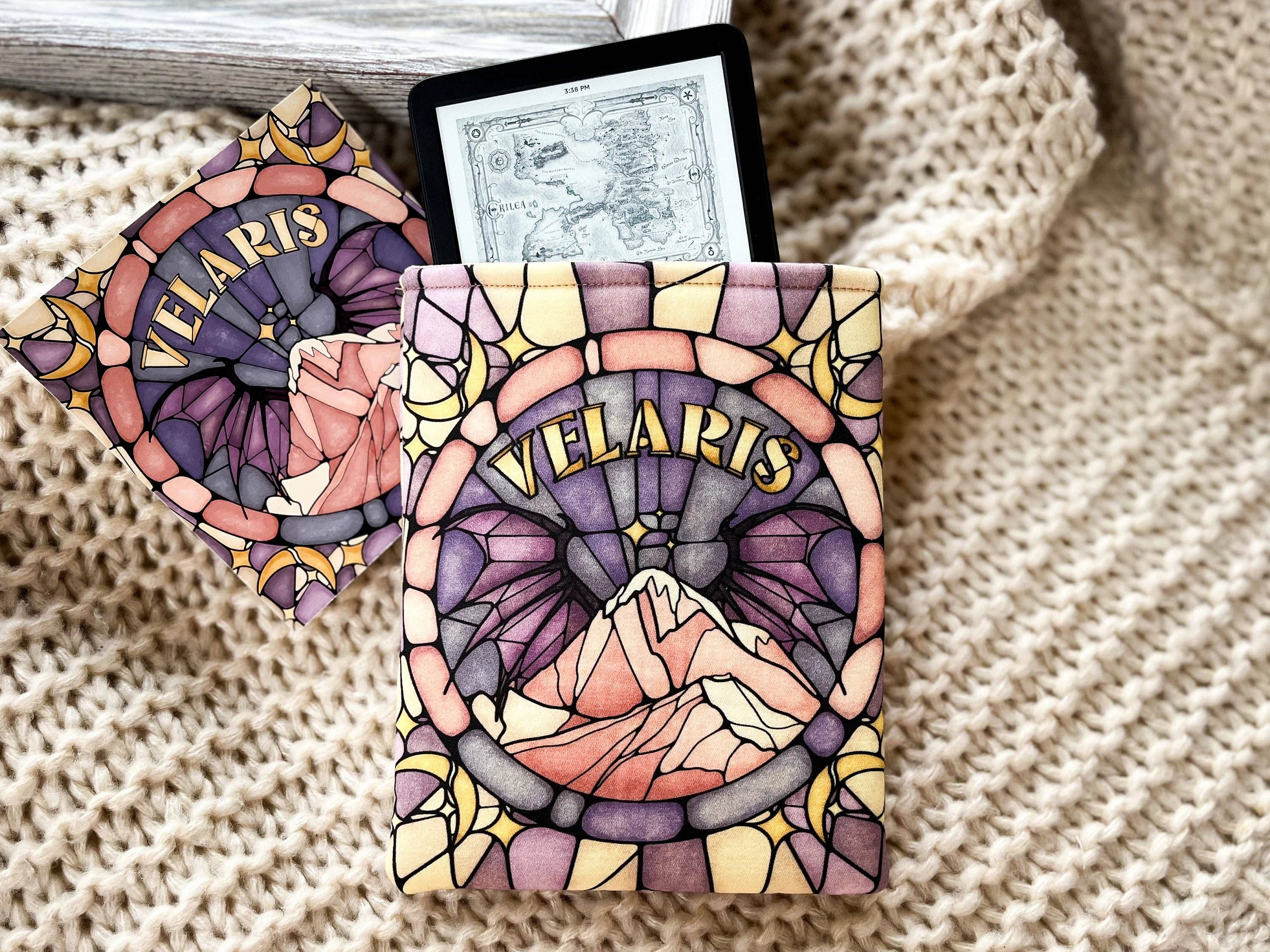 ACOTAR Velaris Padded Kindle Sleeve w Zipper Book Lover Gift