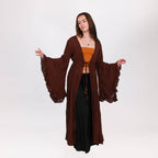 Moonlit Boho Duster with Ruffle Sleeve