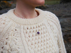 Scottish Highland Heather Necklace In Sterling Silver