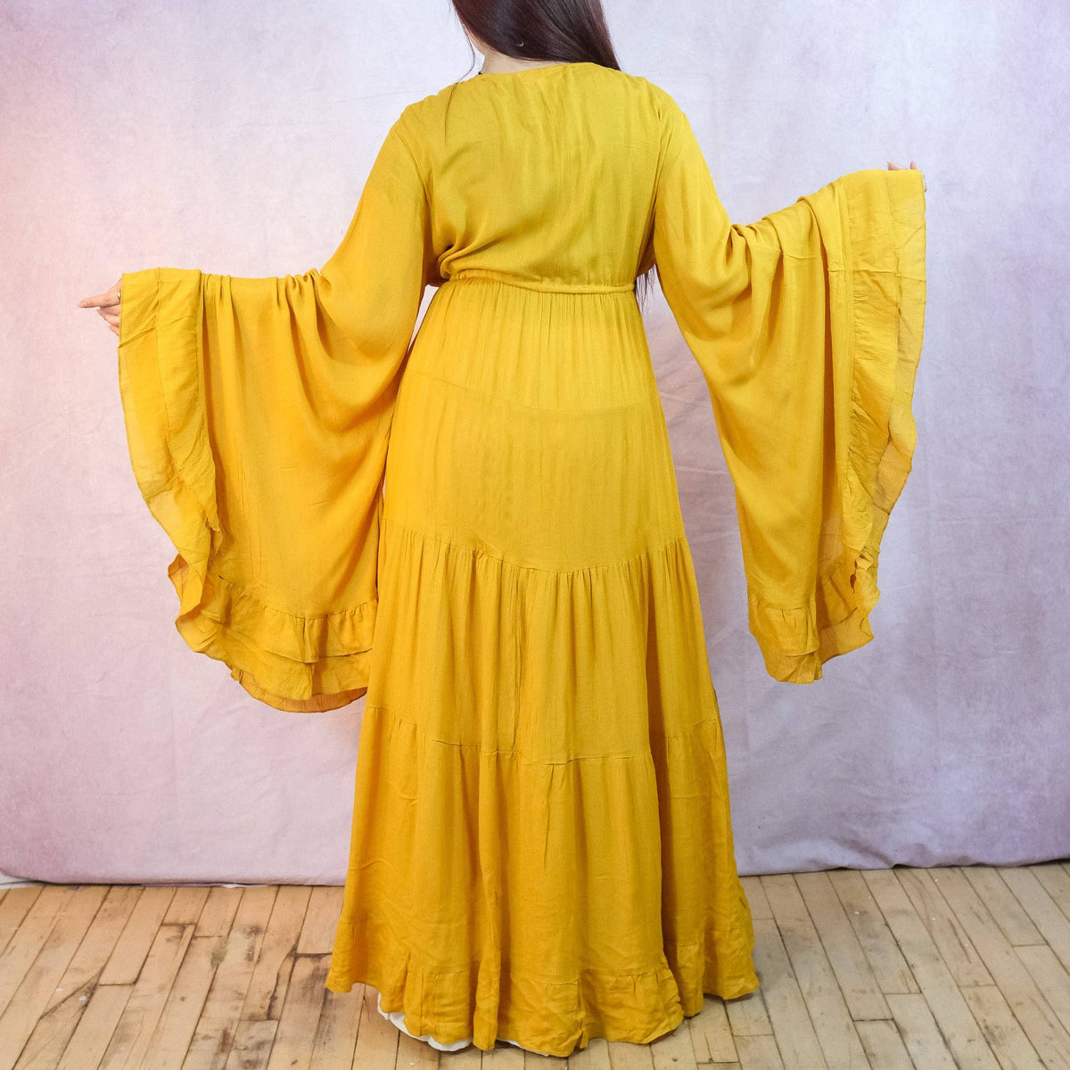 Moonlit Boho Duster with Ruffle Sleeve