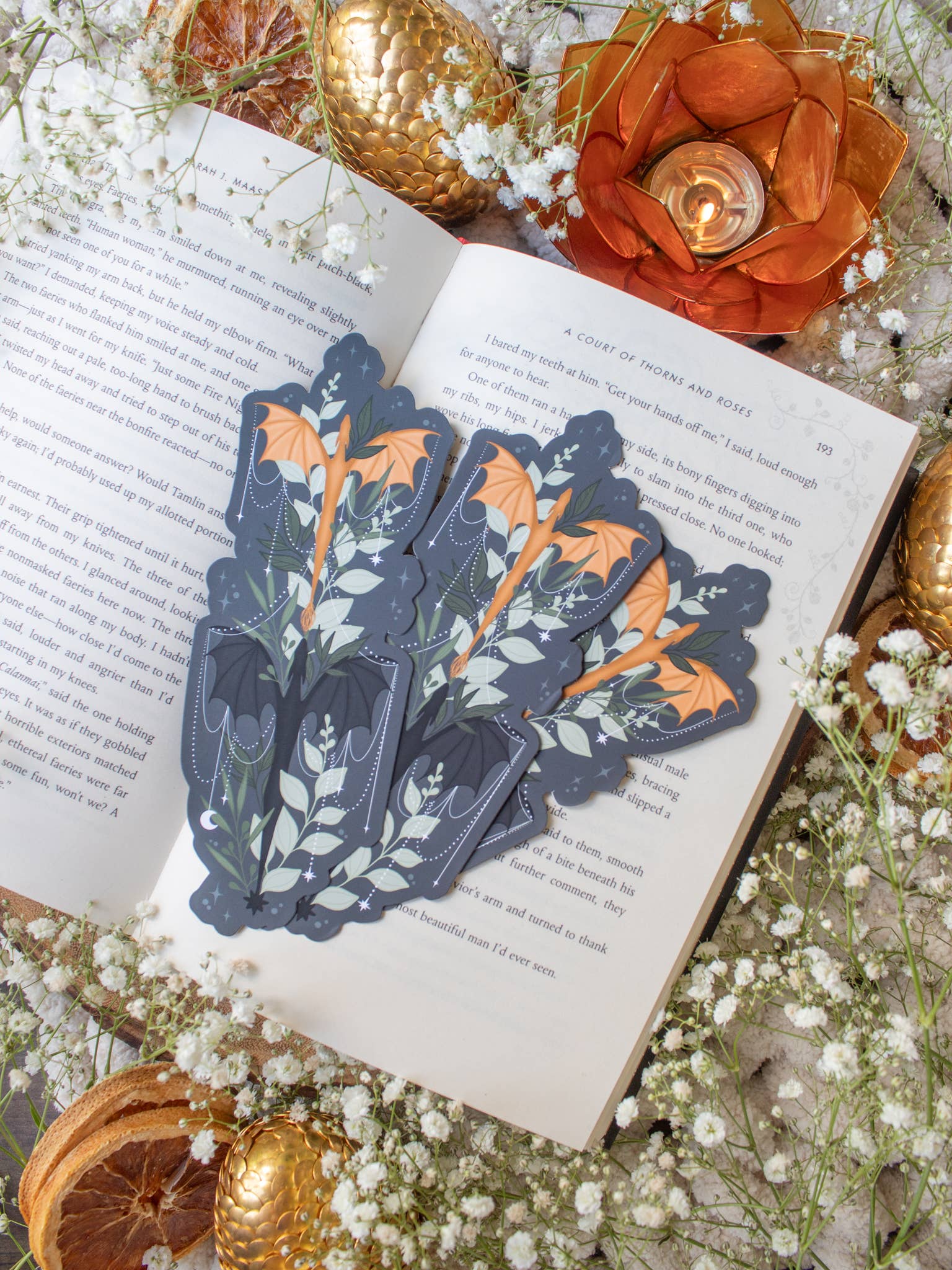 Fourth Wing Tairn and Andarna Bookmark