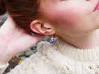 Scottish Highland Heather Drop Earrings In Sterling Silver