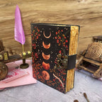 Moon Phase Handmade grimoire vintage journal book of shadows