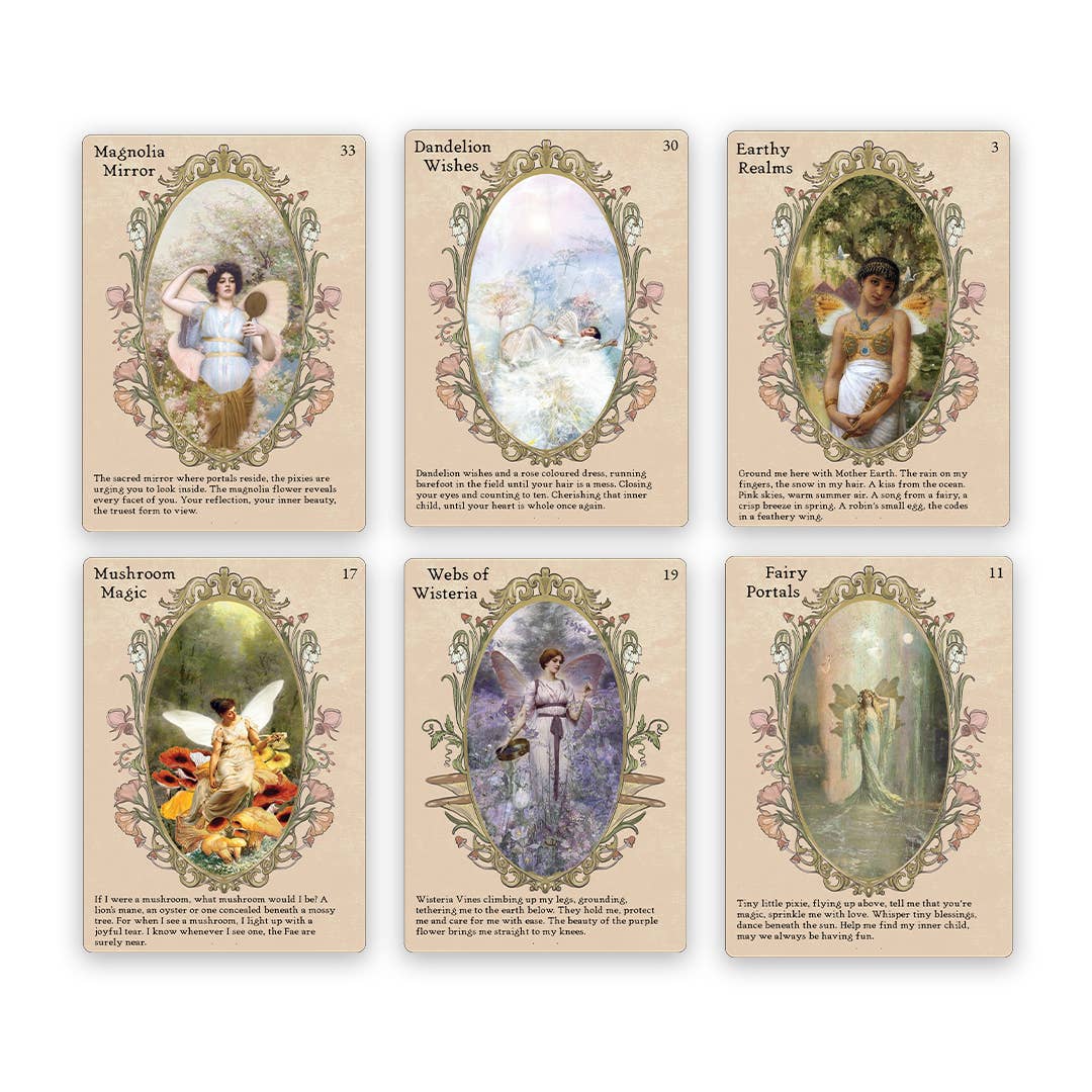 Sisters of the Fae: 33 Cards & 80 Pg. Book-Fairy Oracle